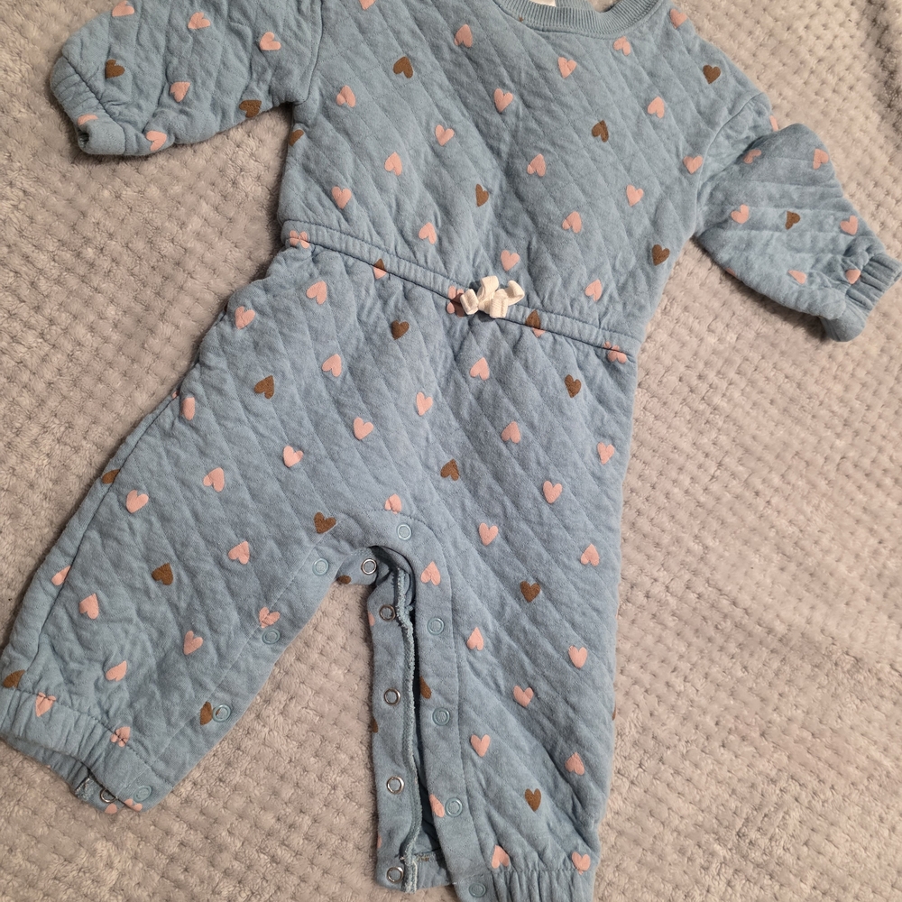 Carter's Blue One Piece with Heart Design